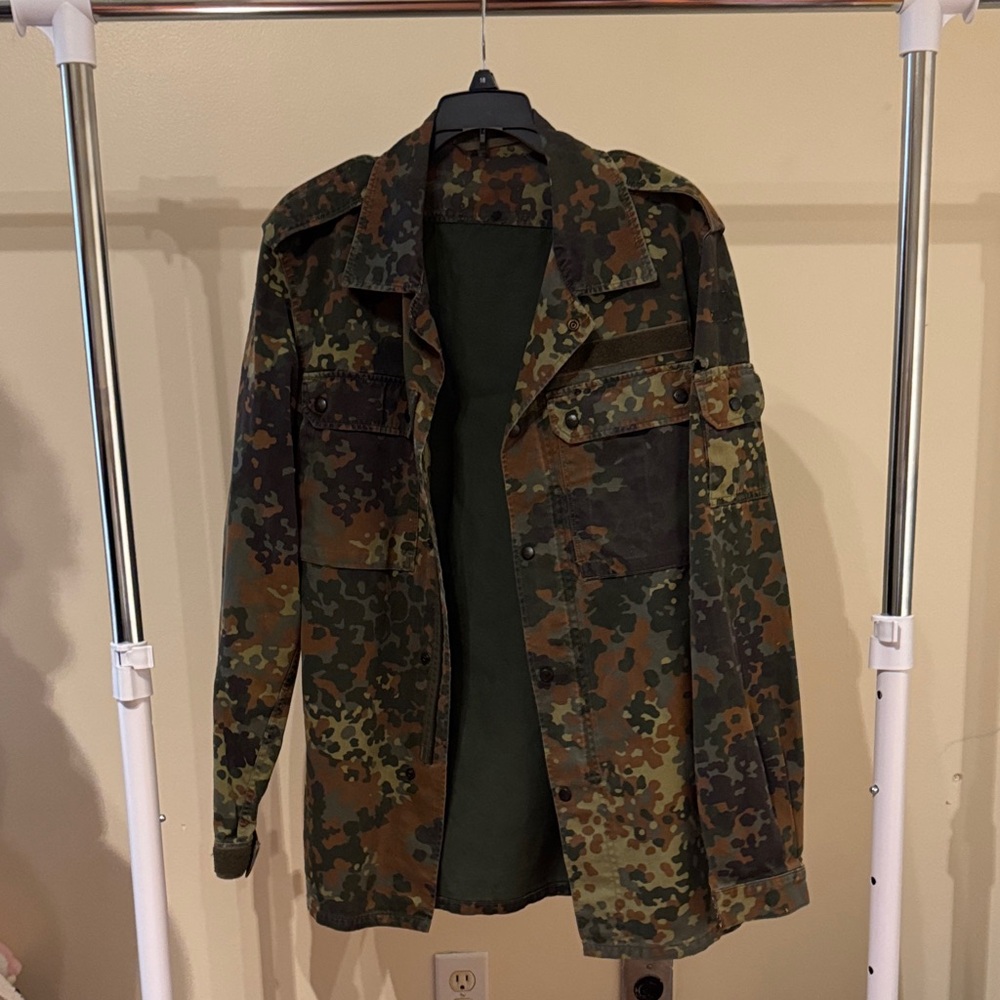 Camouflage Men’s Jacket Zip and Button F17